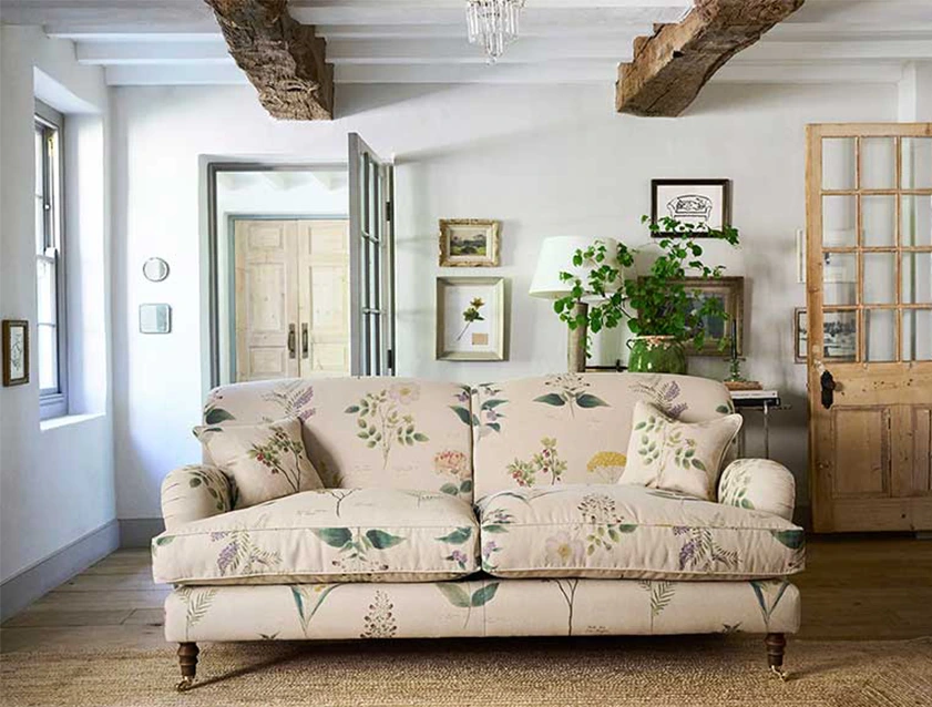 3 Kentwell 3 Seater Sofa in RHS Collection Lydia Penrose Design